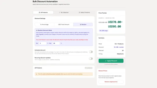 Bulk Discount Automation screenshot