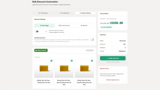 Bulk Discount Automation screenshot