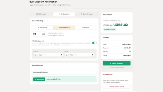 Bulk Discount Automation screenshot