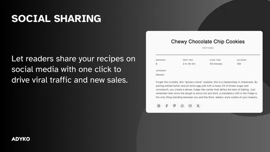 ADYKO: Recipe Blog Posts screenshot