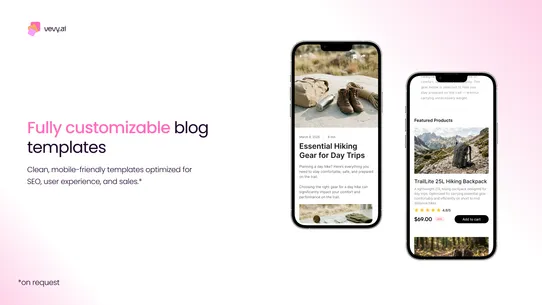 vevy: AI Blog Builder &amp; Writer screenshot