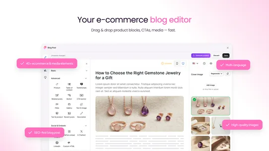 vevy: AI Blog Builder &amp; Writer screenshot