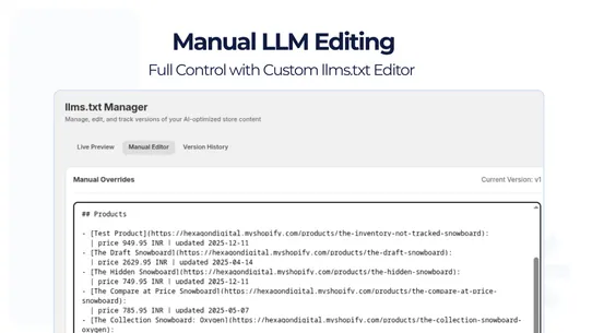 HX AI Optimizer : LLM, AEO,GEO screenshot