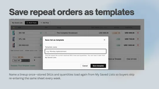 Ourava Quick Order screenshot