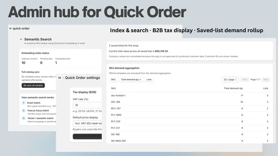 Ourava Quick Order screenshot