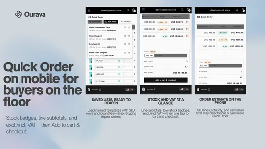 Ourava Quick Order screenshot