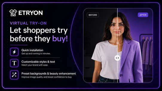 Etryon Virtual Try‑On screenshot