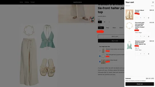 Upsella ‑ Upsell &amp; Cross Sell screenshot