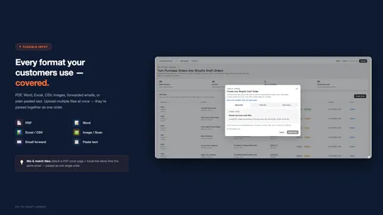 POMate: PO to Draft Order screenshot