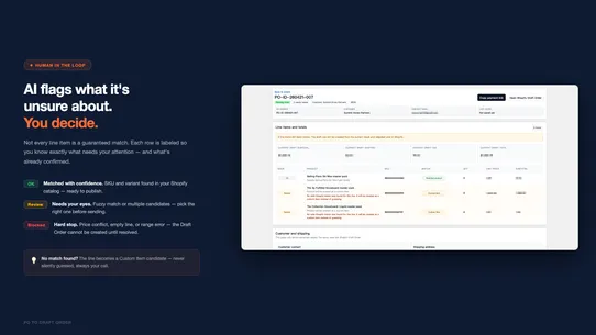 POMate: PO to Draft Order screenshot