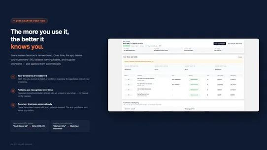 POMate: PO to Draft Order screenshot