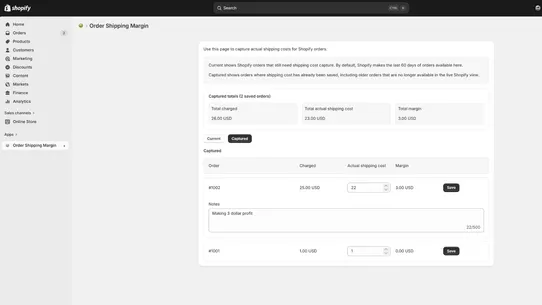 MarginFlow screenshot