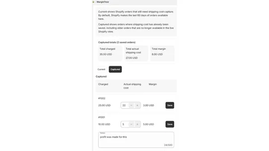 MarginFlow screenshot