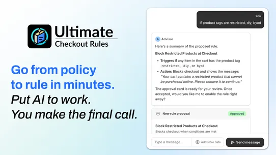 Ultimate Checkout Rules screenshot