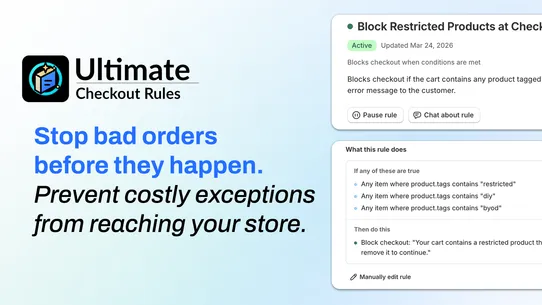 Ultimate Checkout Rules screenshot