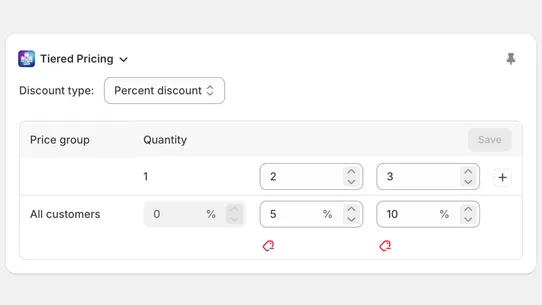 Tiered Pricing ‑ Mike Robinson screenshot