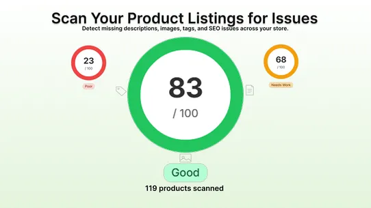 Surge: Product Listing Audit screenshot