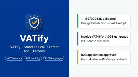 VATify ‑ Smart EU VAT Exempt screenshot