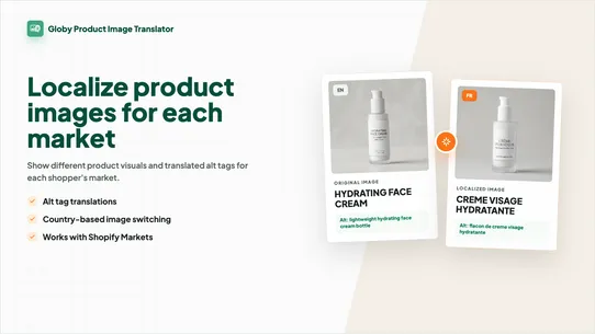 Globy Product Image Translator screenshot