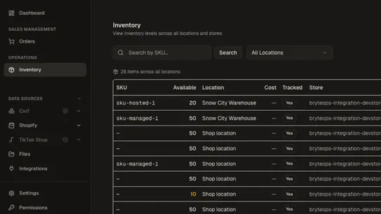 BryteOps Integration screenshot