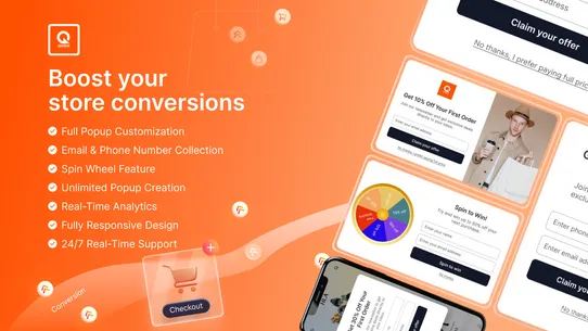 Qorix Popup &amp; Spin Wheel screenshot