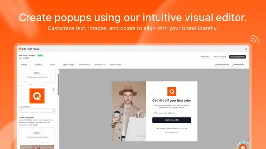 Qorix Popup &amp; Spin Wheel screenshot