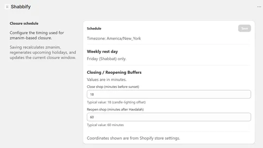 Shabbify screenshot