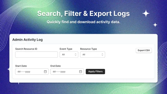 ESTS Admin Activity Log screenshot