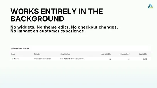 BundleParts Inventory Sync screenshot