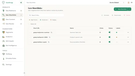 GeoSwap: Geo‑Target &amp; Redirect screenshot
