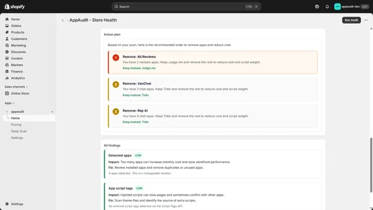 AppAudit screenshot