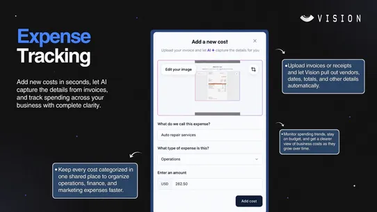 Vision: Analytics &amp; Reports screenshot