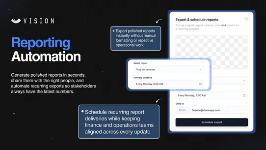 Vision: Analytics &amp; Reports screenshot
