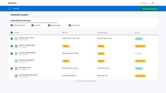 BulkGenie AI screenshot