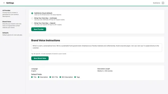 BulkGenie AI screenshot