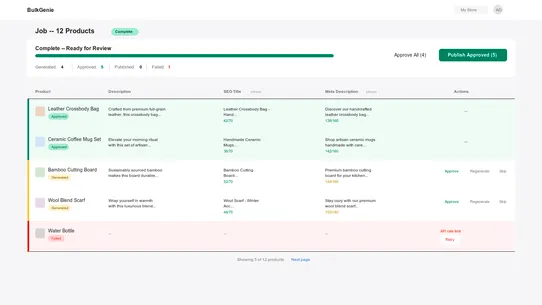 BulkGenie AI screenshot