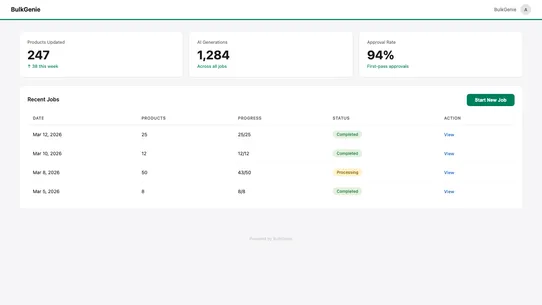 BulkGenie AI screenshot