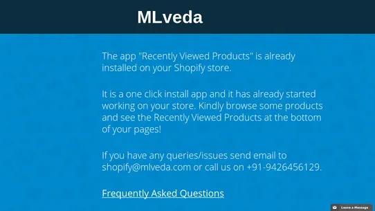 MLV Recently Viewed Products screenshot