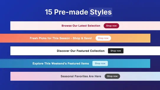 Announcely Announcement Bar screenshot