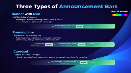 GoodySell: Announcement Bar screenshot