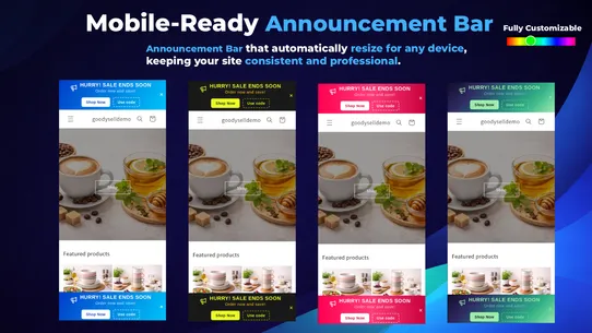 GoodySell: Announcement Bar screenshot