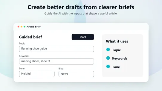 AI Writer ‑ Writehand screenshot