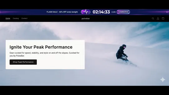 PulseBar Announcement Bars screenshot