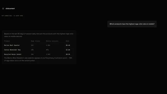 Click Context screenshot