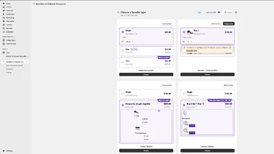 BVD ‑ Bundles &amp; Upsells screenshot