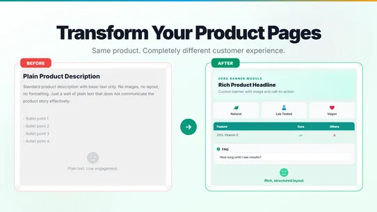Product A+ Content ‑ OCS screenshot