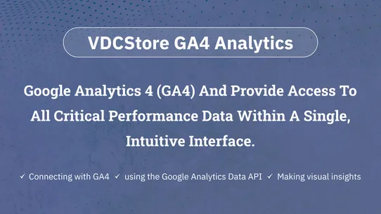 VDCStore GA4 Analytics screenshot