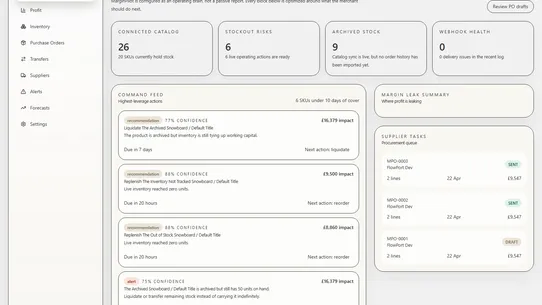 MarginPilot screenshot