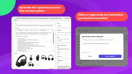 Filleo: AI Product Builder screenshot