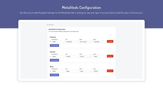 CrawlApps Custom Metafields screenshot